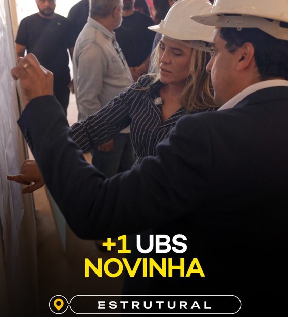 Governadora Celina Leão acompanha obras da nova UBS e reforça investimentos na saúde da Estrutural