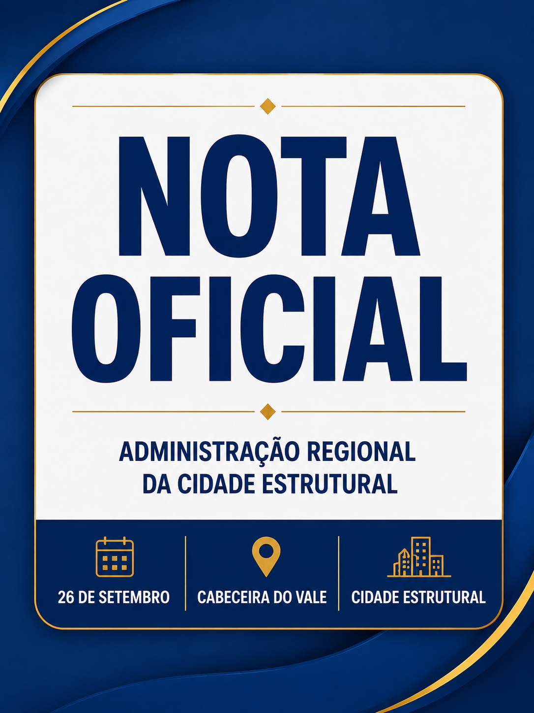 NOTA OFICIAL