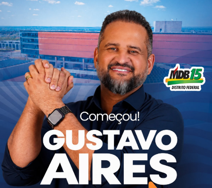 Gustavo Aires oficializa campanha para deputado distrital