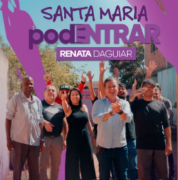 Renata D’Aguiar reforça presença e compromisso com moradores de Santa Maria