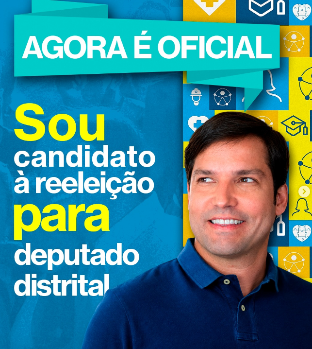 Deputado Robério Negreiros oficializa candidatura à reeleição e reforça compromisso com o Distrito Federal