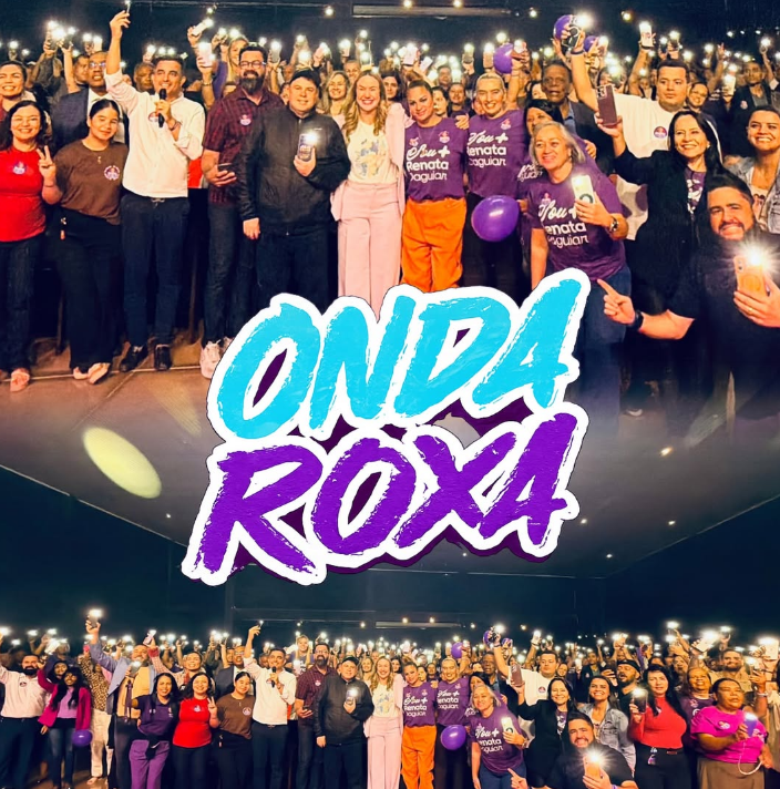 Renata D'Aguiar reúne apoiadores em Vicente Pires e reforça crescimento da "Onda Roxa"