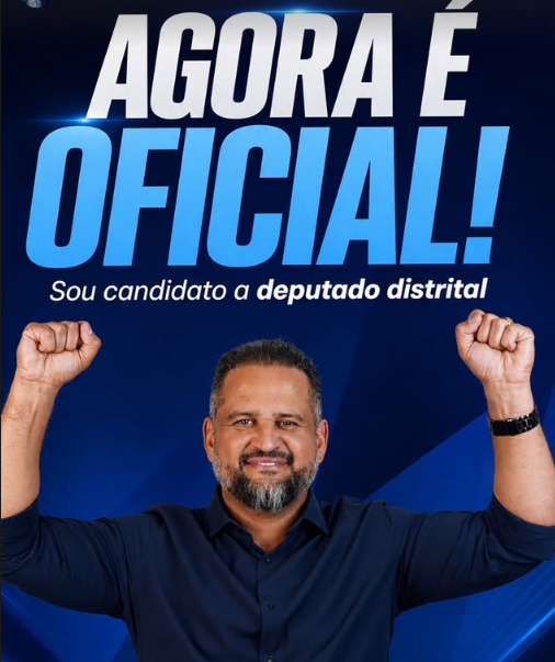 Gustavo Aires oficializa candidatura a deputado distrital e reforça compromisso com o Distrito Federal