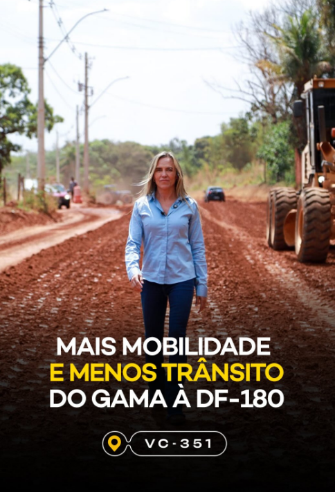 Obras da VC-351 avançam para conectar o Gama à DF-180