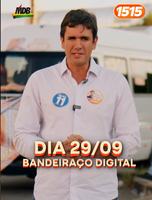 Rafael Prudente convoca apoiadores para “Bandeiraço Digital” no dia 29