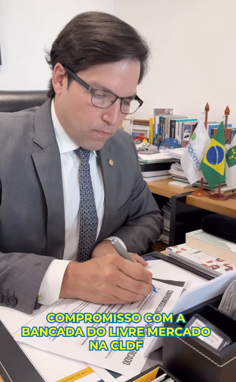 Robério Negreiros reforça compromisso com a liberdade econômica e o empreendedorismo no Distrito Federal