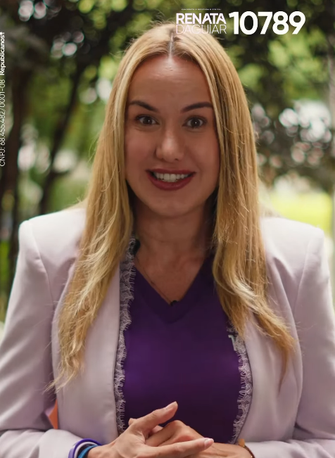 Renata d’Aguiar pede apoio dos eleitores e reforça mobilização para as eleições no DF